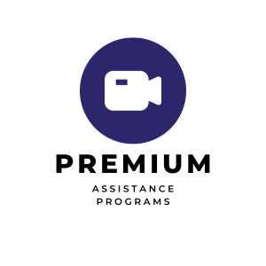 Premium Assistance Programs with video camera icon