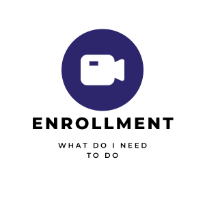 Enrollment What Do I Need to Do with video camera icon