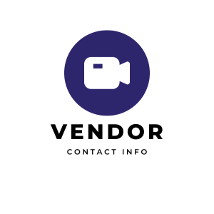 Vendor Contact Info with video camera icon